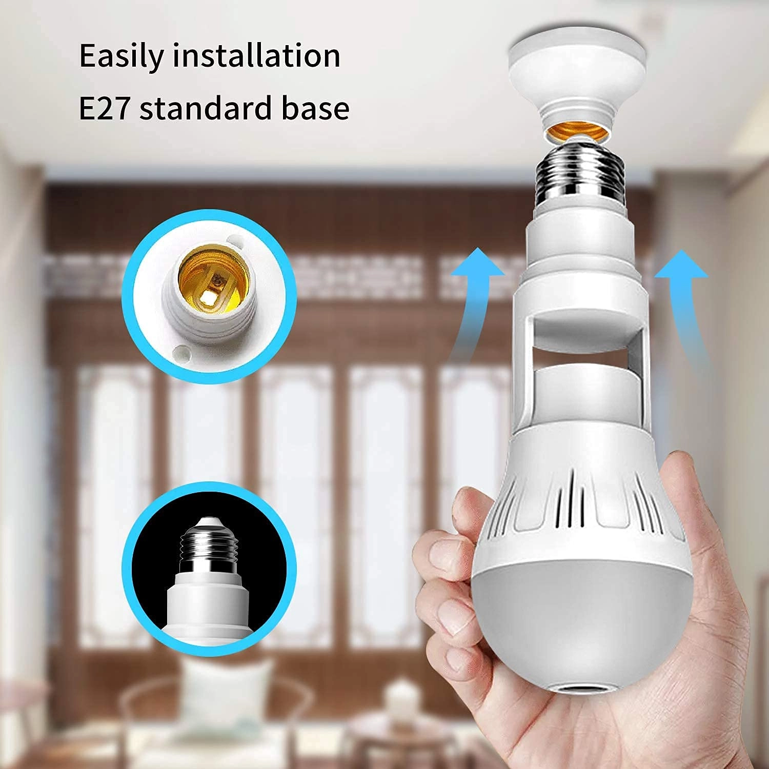 Light Bulb Security Camera 1080P