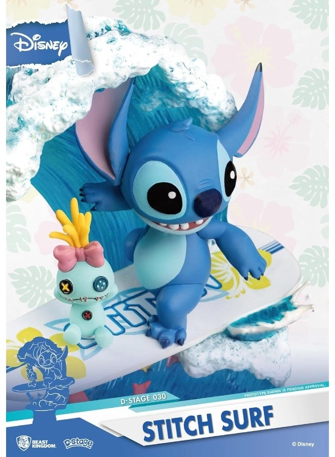 Stitch - Lilo & Stitch - D-Stage Dream Series Stitch Surf Diorama (15 cm)