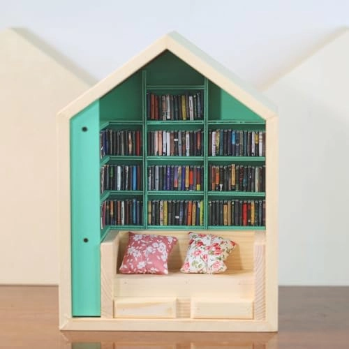 Anxiety Book Shelf - Pine Wood Approx. 170.3 x 99.8 x 230mm