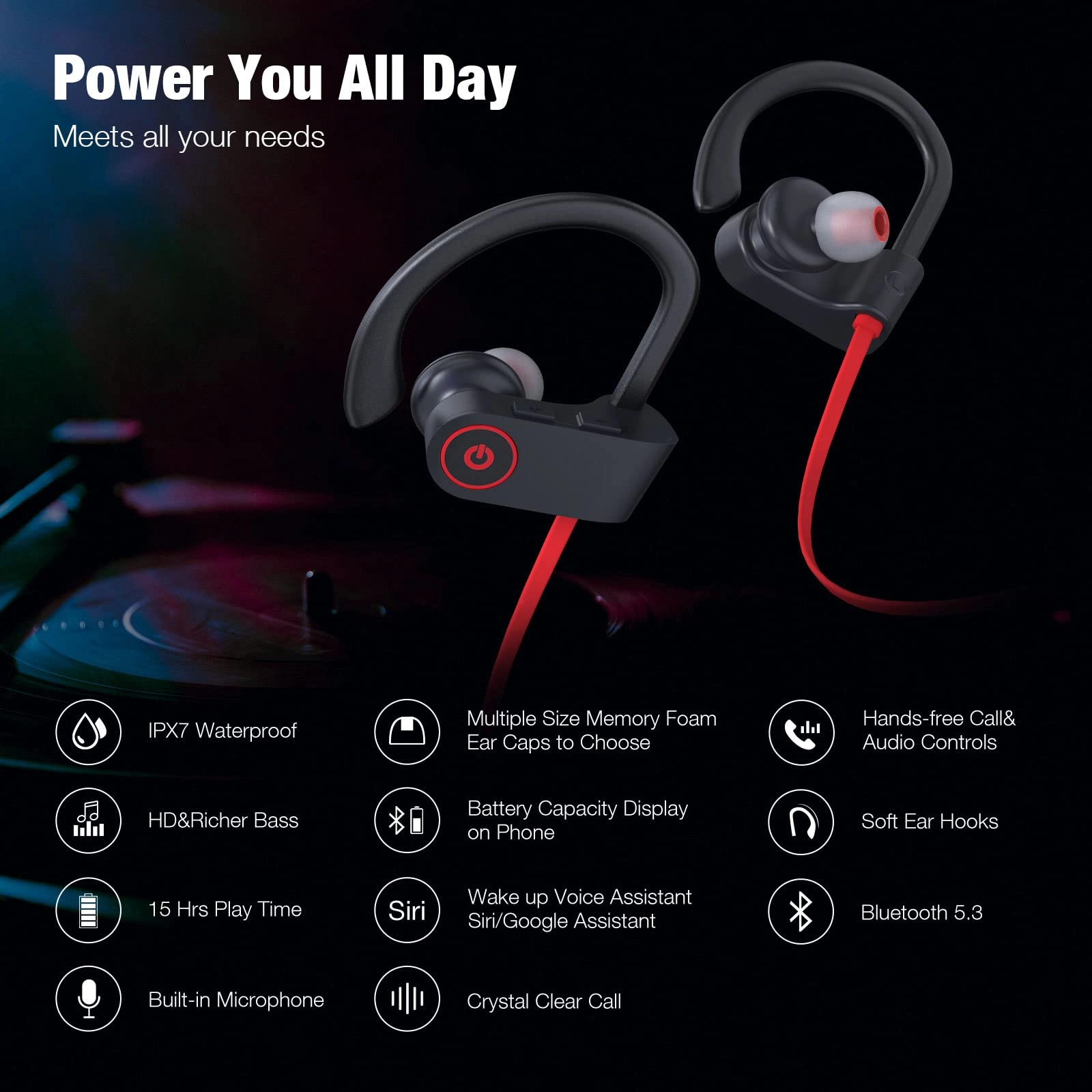 Bluetooth Headphones Wireless Earbud
