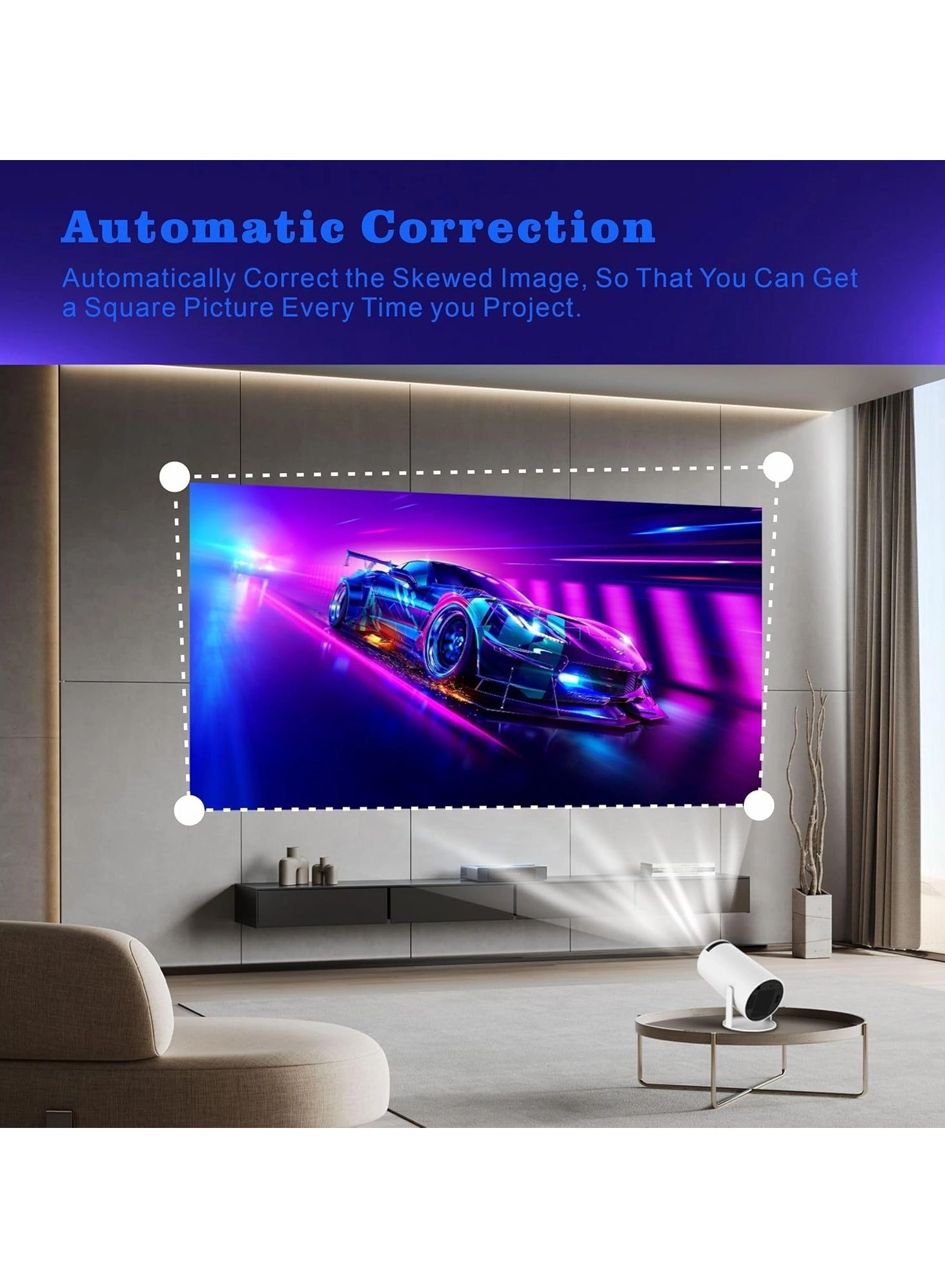 Portable 4K HD Smart Projector