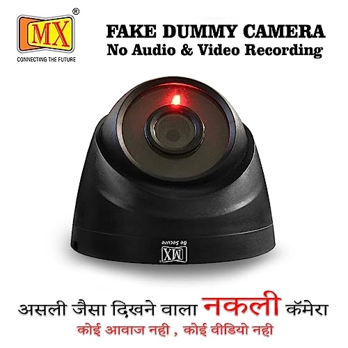 Dummy Security Camera - Wireless Dome Flashing Light