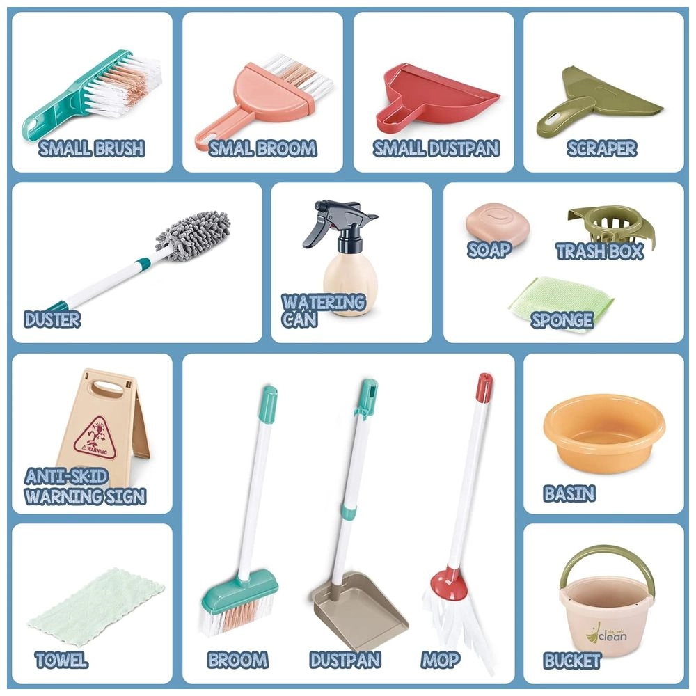 Cleaning Trolley Set - 15 pcs (5551007-667-57)