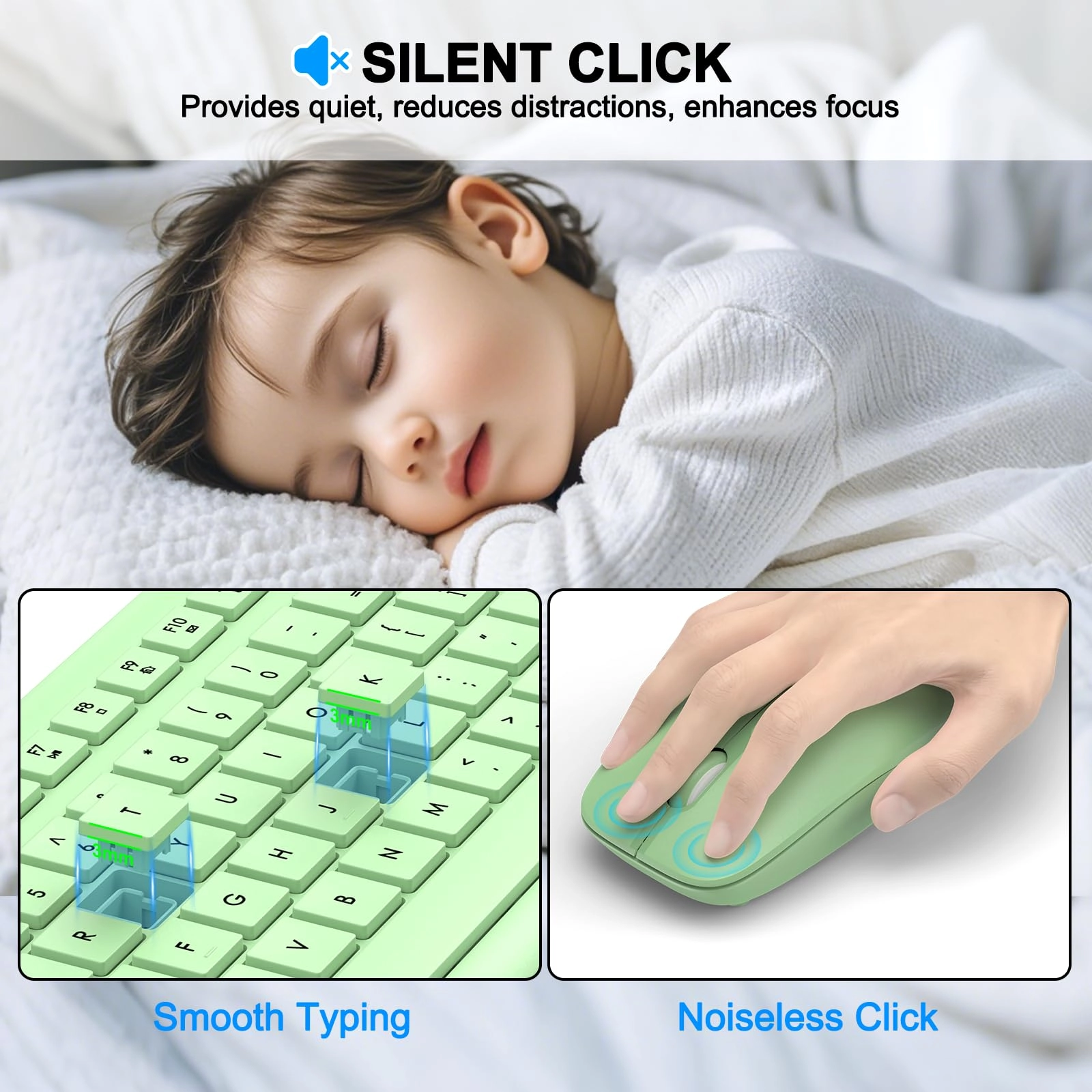 Keyboard and Mouse Combo - QWERTY Wireless