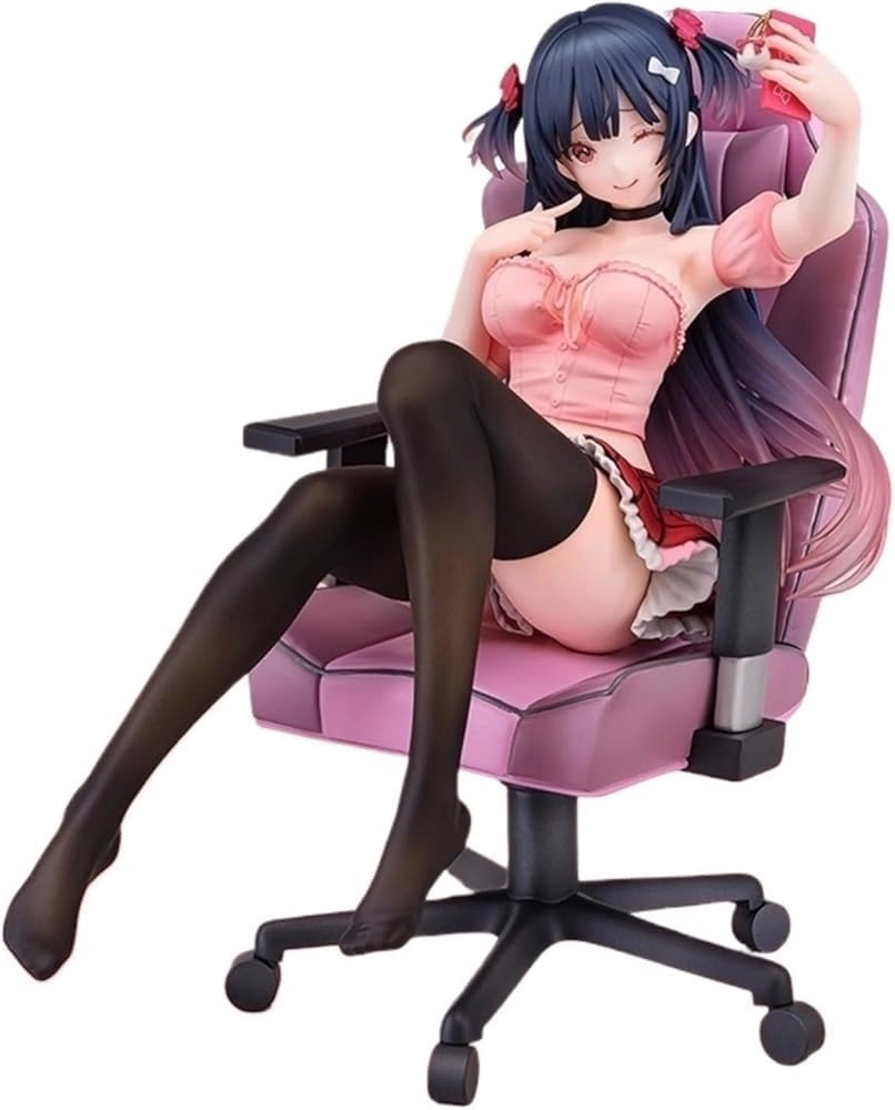 TYdfhSHR Anime Girl Collection Series - 22cm/8.7in PVC Includes Chair Ages 14+