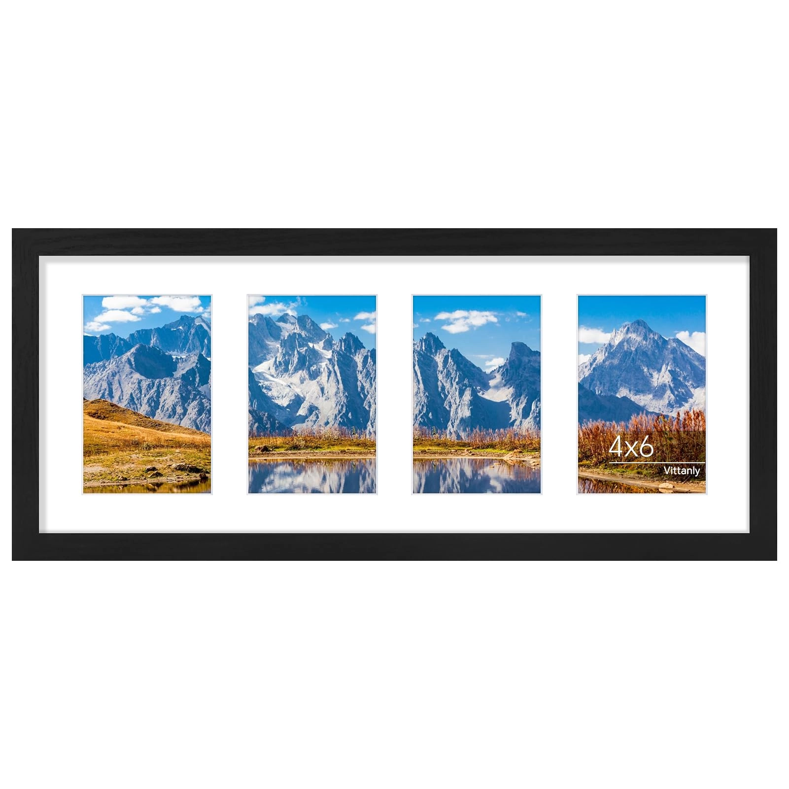 vittanly 8x20 Collage Picture Frame - 4x6 4Pcs
