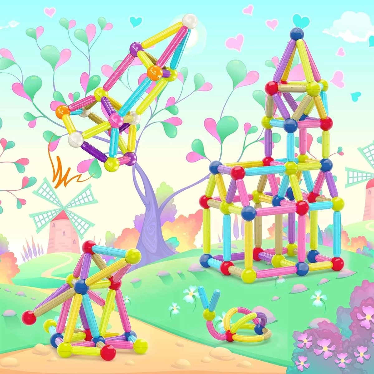 Magnetic Bars - 100 pcs