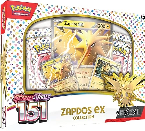 Scarlet & Violet 3.5 Zapdos Ex Box - 4 Booster Packs Oversize Foil Promo