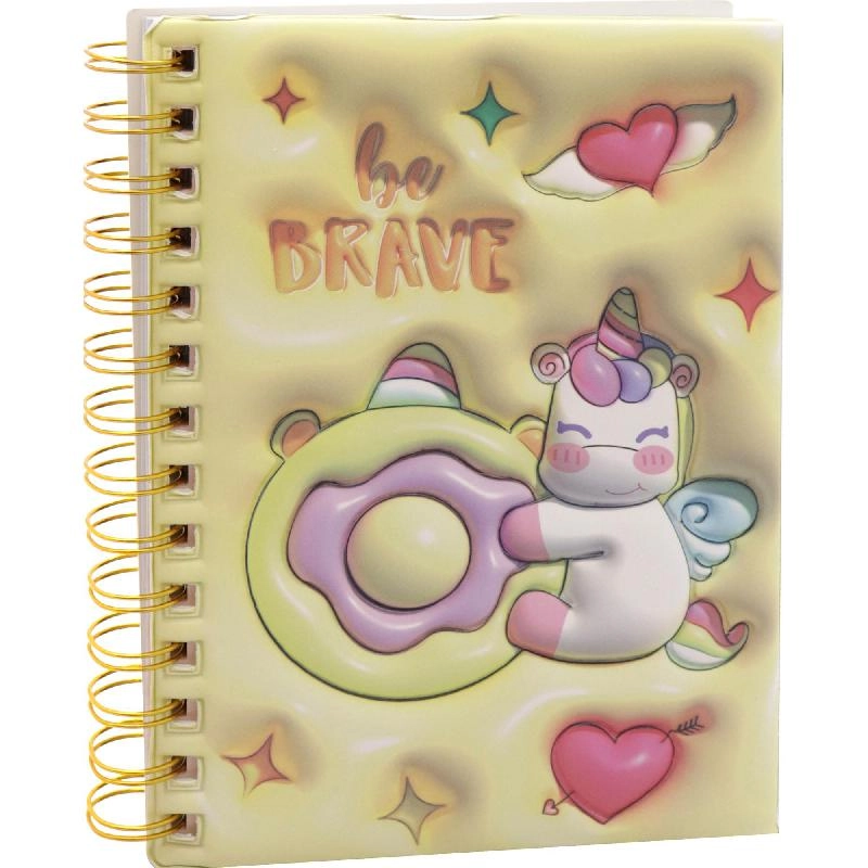 Notebook 19 X 26 cm Spiral - Grid 100 Sheets