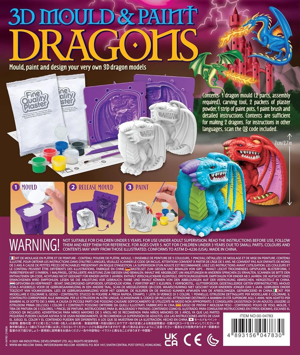 Mould & Paint 3D Dragon Kit