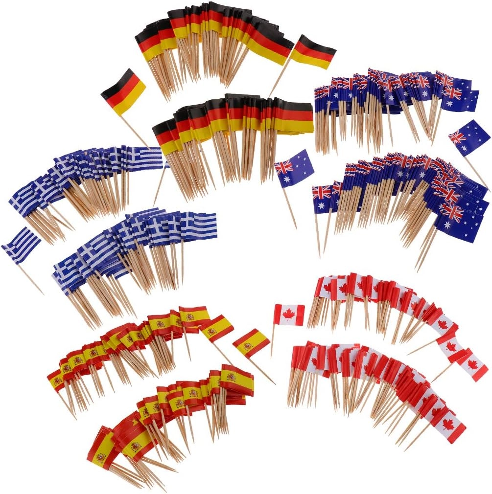 Flag Toothpicks - 100pcs wedding party birthday party