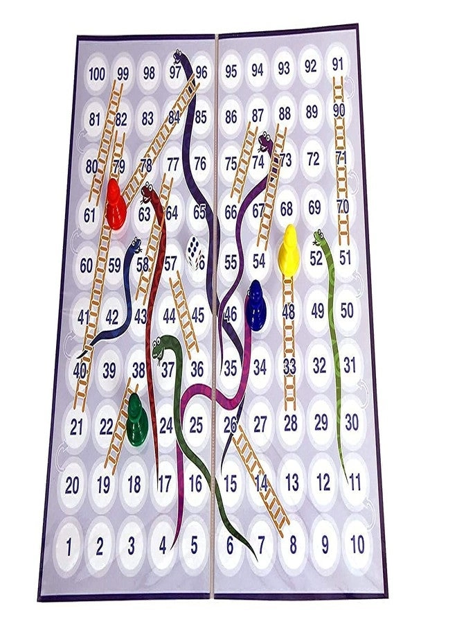 2 in1 Magnetic Snakes and Ladders with Ludo - Travel Classic