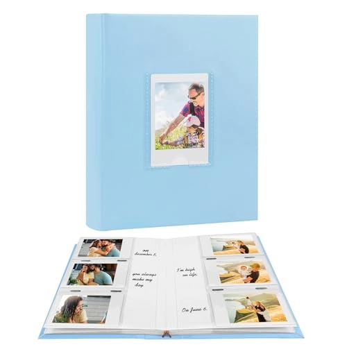 2x3" 180 Pockets Faux Leather Photo Album