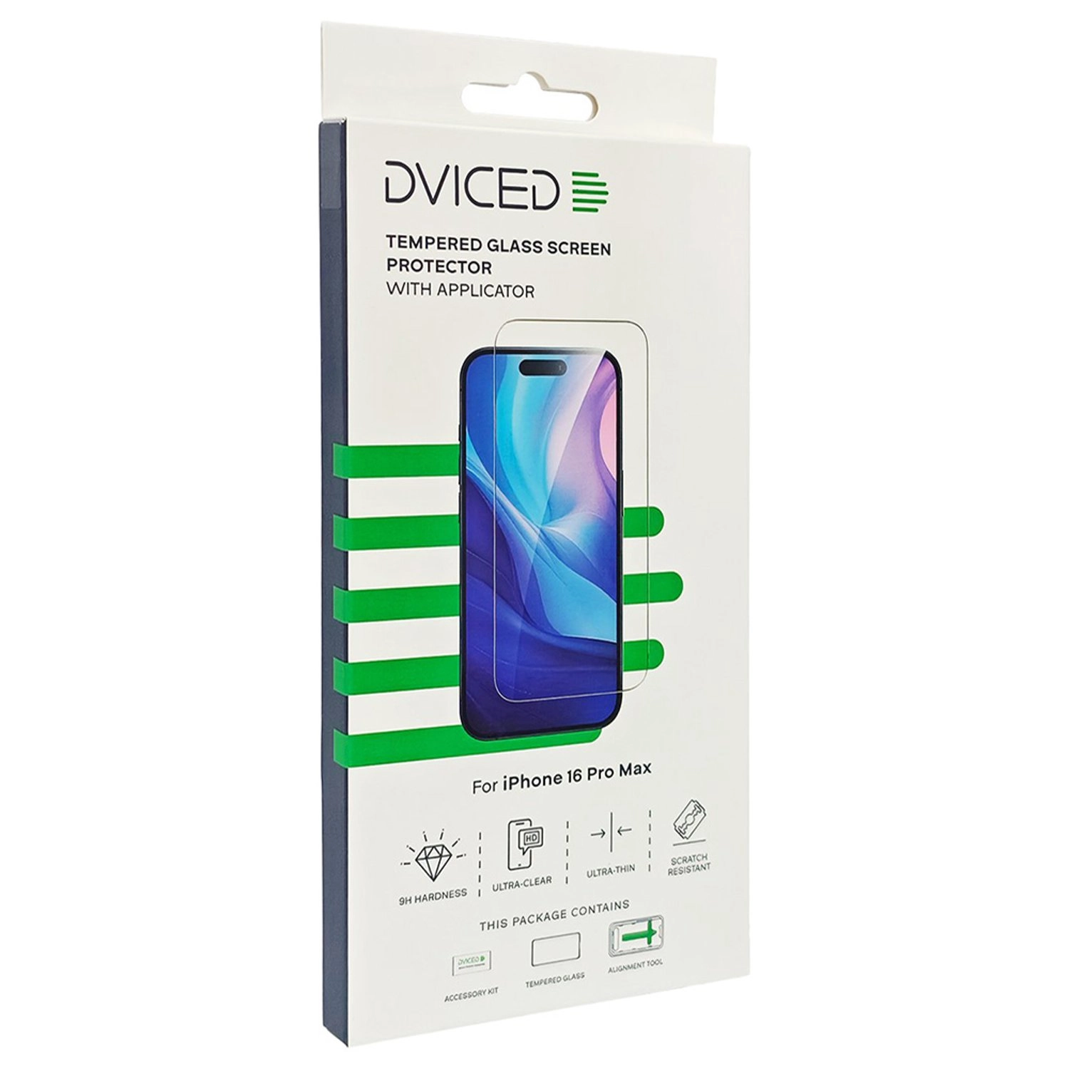 Clear Tempered Glass Screen Protector for iPhone 16 Pro Max