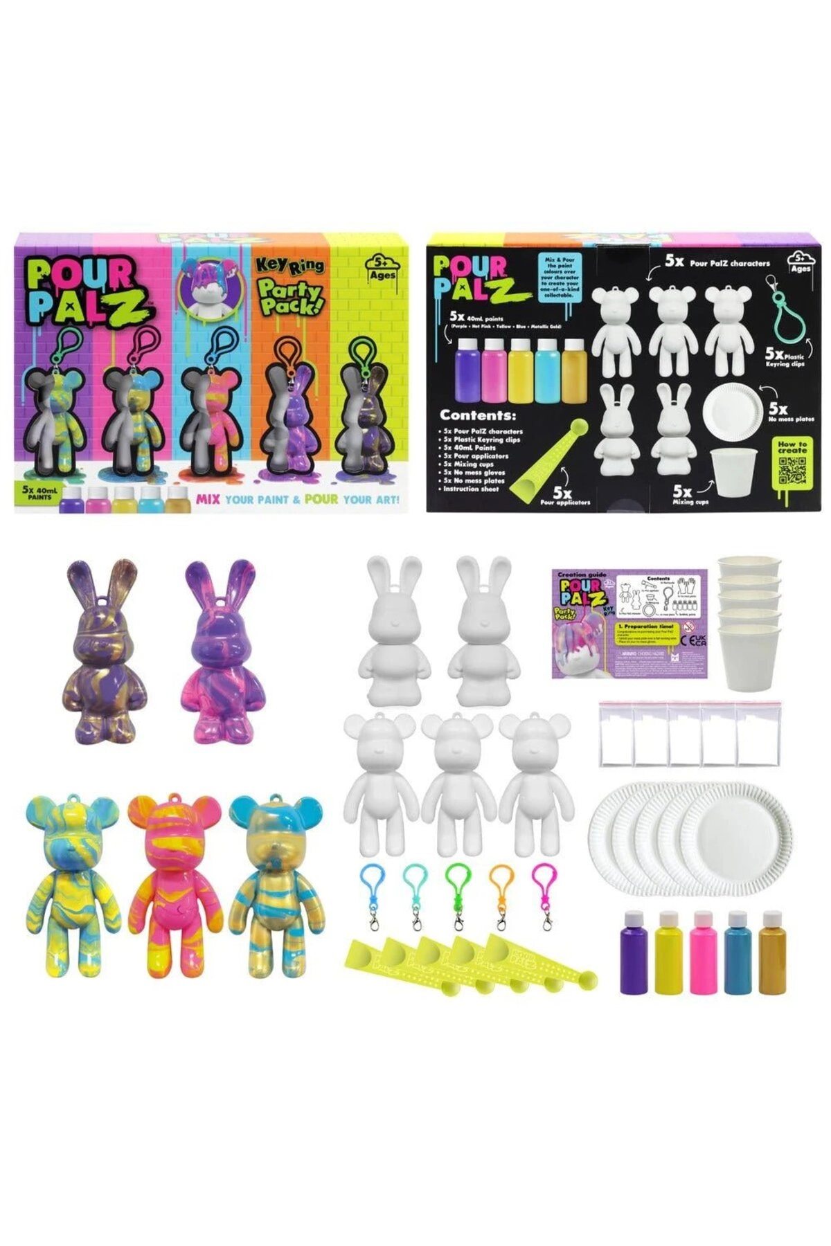 COLOR LAND CHILDRENS TOYS CENTER LLC Pour Palz Duck Keyrings - GS-G26262 1 Piece
