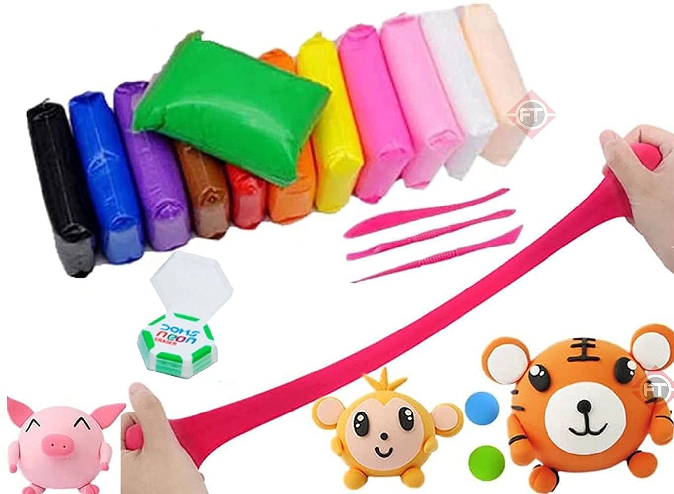 Air Dry Clay Set - 24 pc Beginners Kit