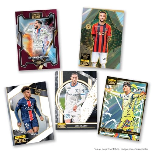 ICONZ Trading Cards Ligue 1 - 8 sleeves of 8 cards each (8 Cards Per Sleeve)