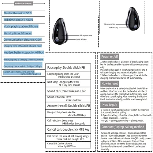 Bone Conduction Earbuds Wireless Earbud