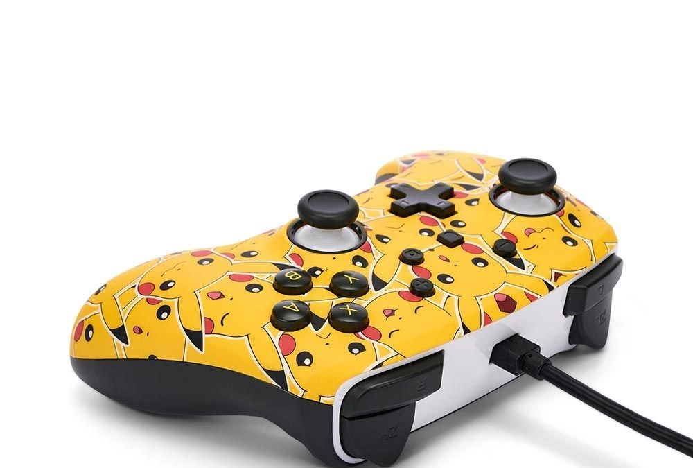 Nintendo Switch Enhanced Wired Controller Pikachu Moods