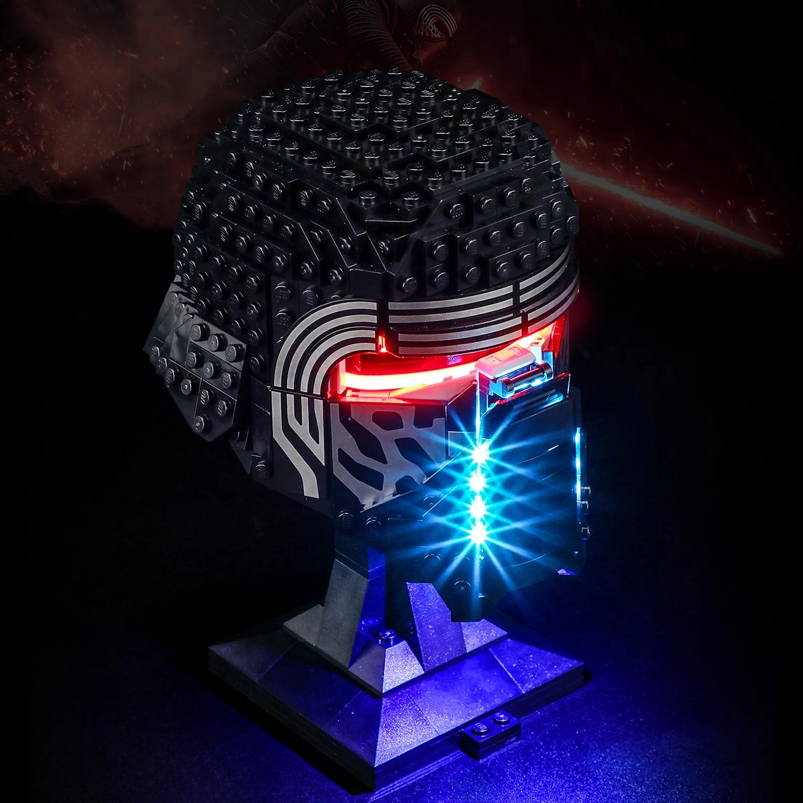 BOOZUU Light Kit for LEGO Kylo Ren Helmet 75415 - Plastic Star Wars