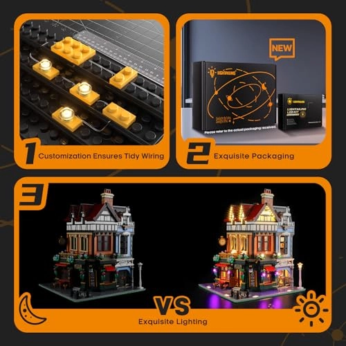 LED Light Kit for LEGO Tudor Corner 10350