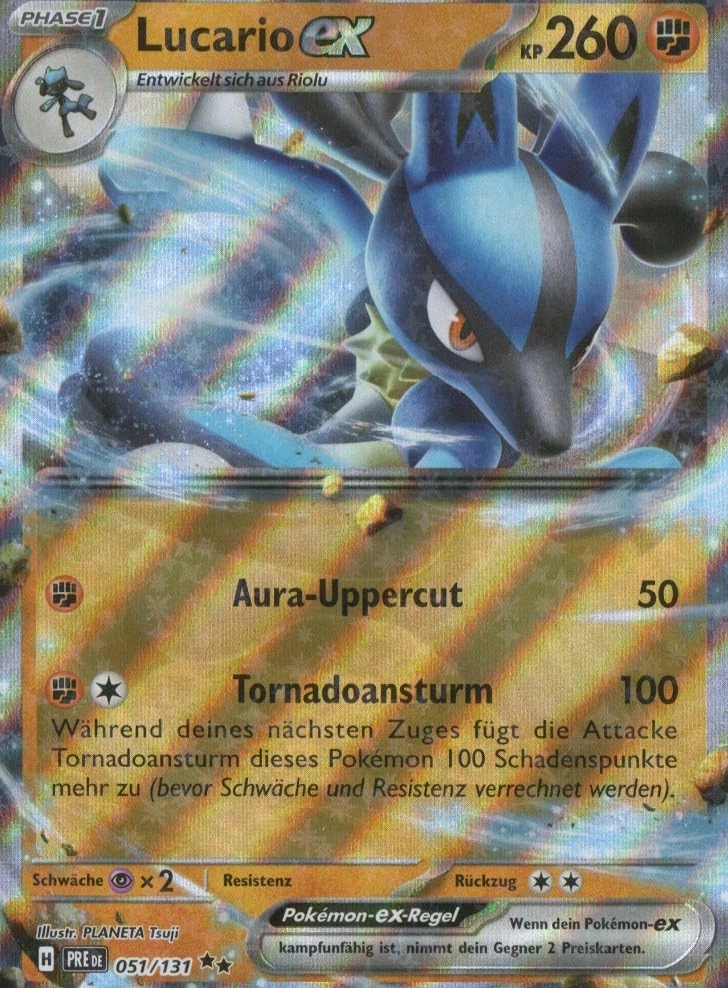 MZTCG Lucario EX PRE 051 - German