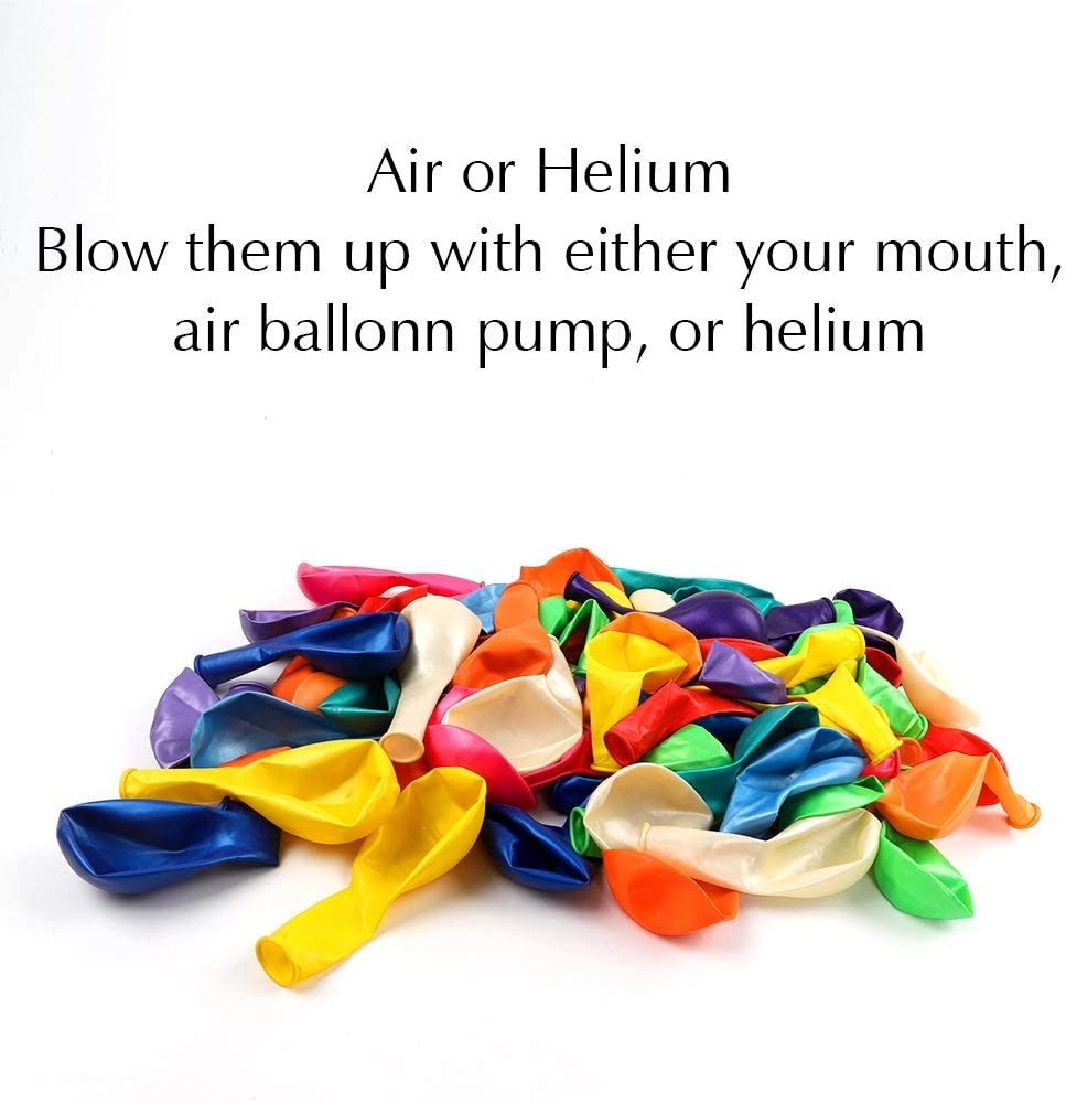 120-Pieces Assorted Colour Balloons - Birthday