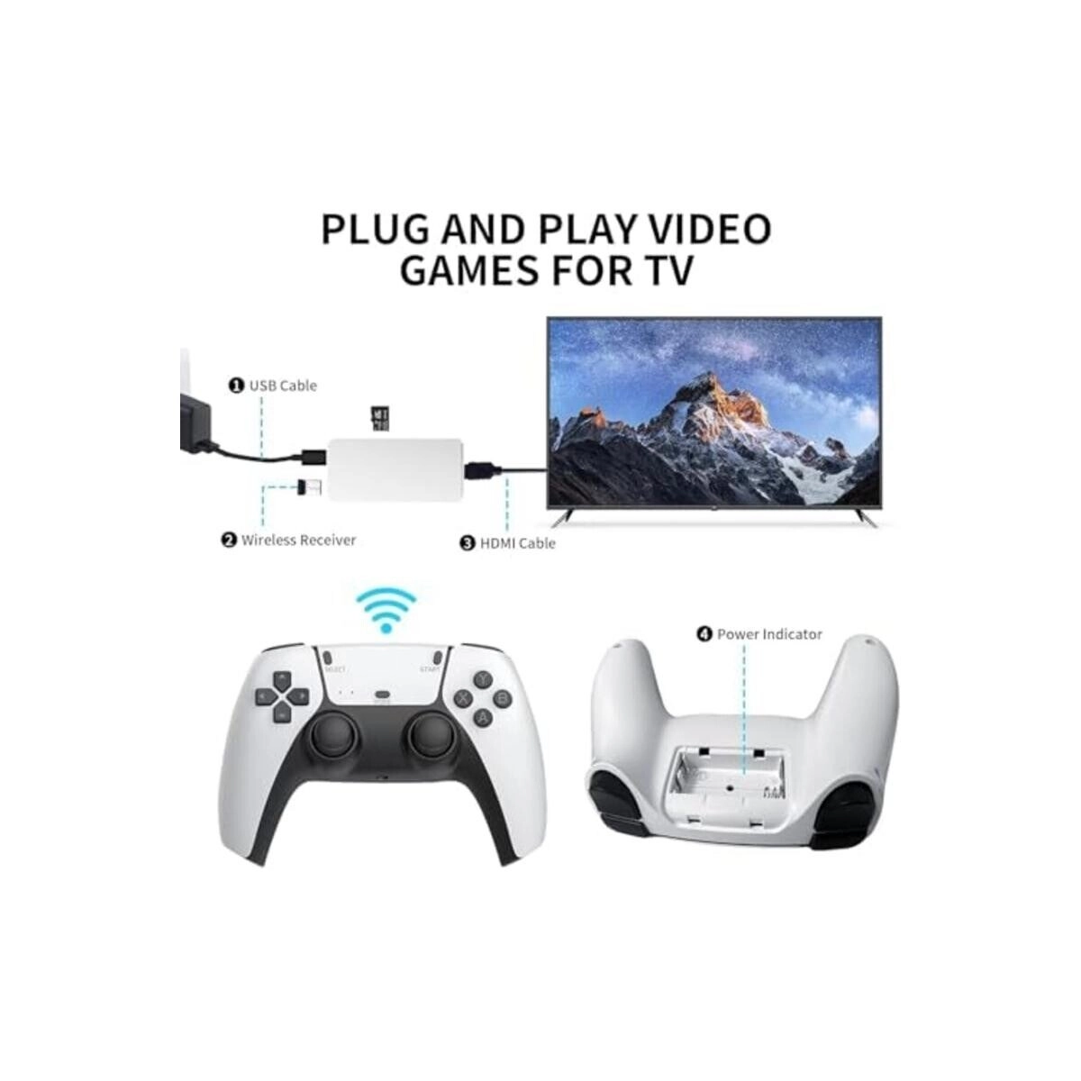 Retro Gaming Console - Game Stick 1080p HD Plug & Play
