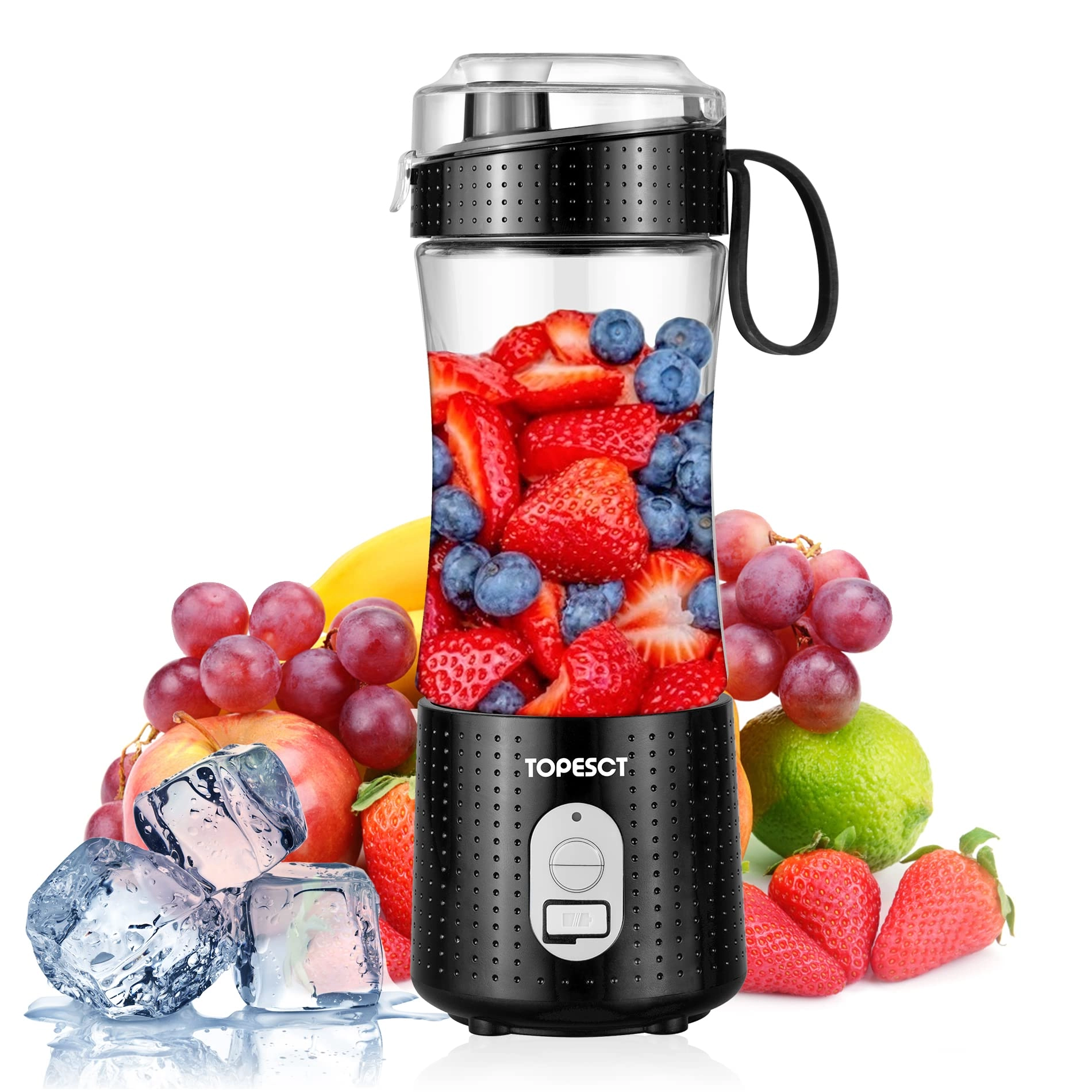 TopEsct Portable Blender - Rechargeable USB Six 3D Blades