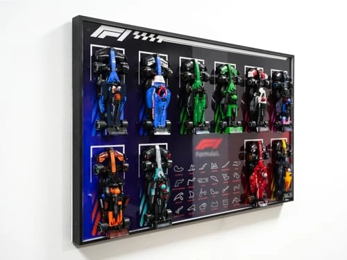 F1 car Wall Mount - 10car Black