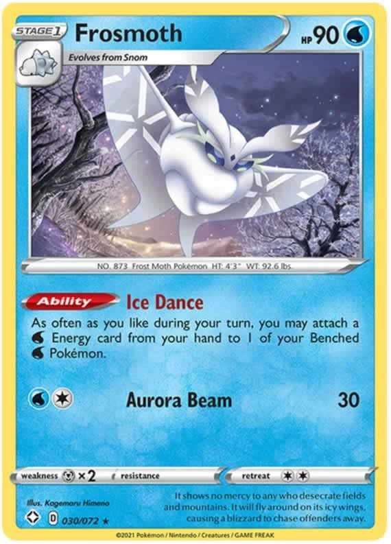 Pokémon Pokemon Frosmoth 030/072 - English + Toploader
