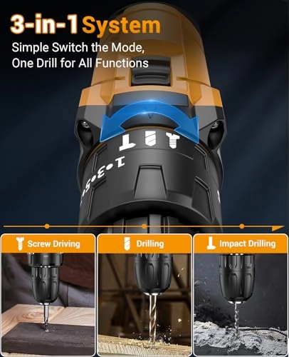 Hammer Drill - 2 x 2.0Ah