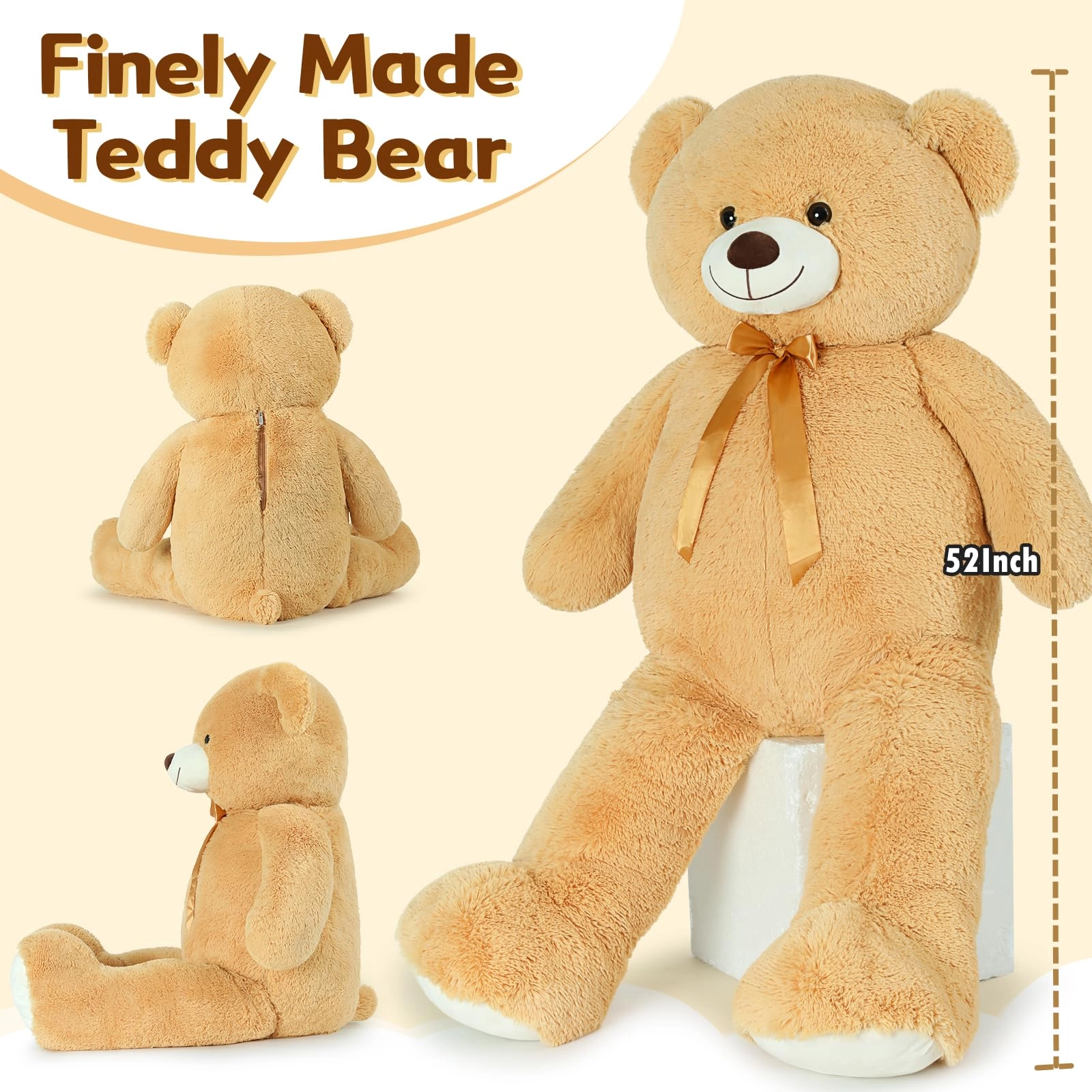 Teddy Bear - 52'' Dark Brown