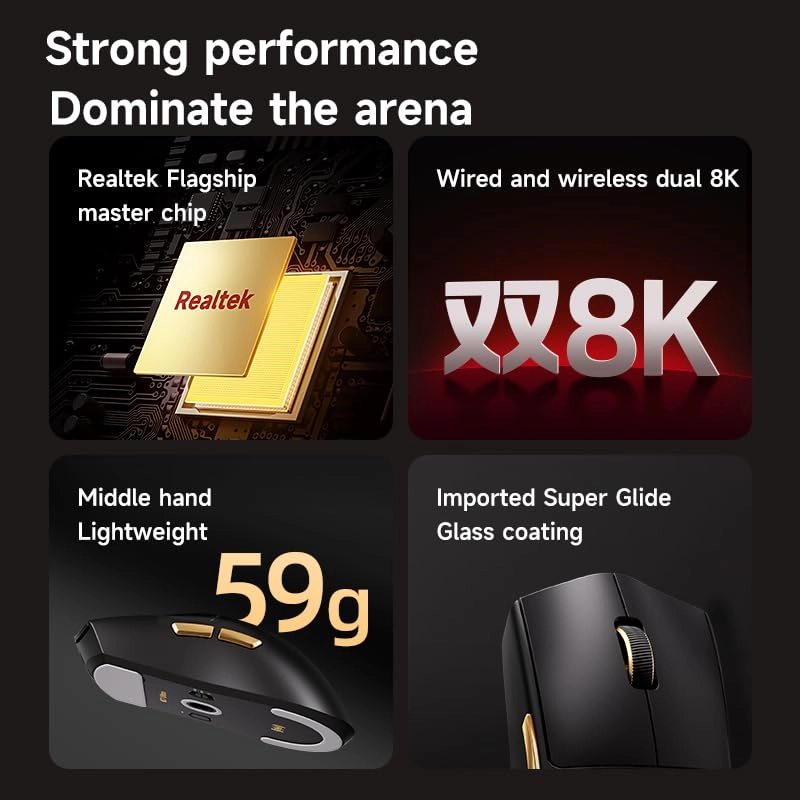 K7 Ultra Mouse - 2.4G Bluetooth USB