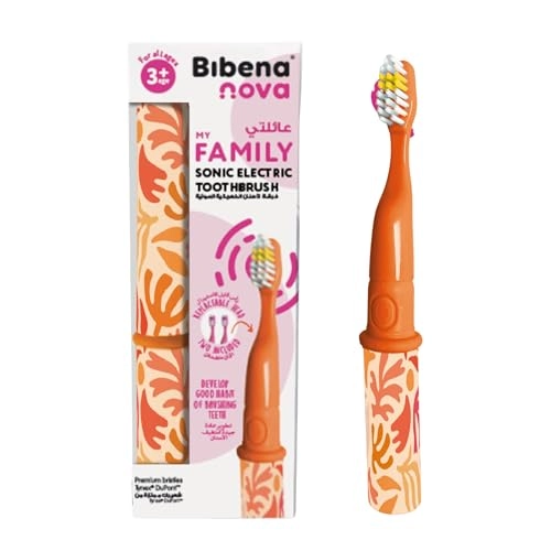 Family Sonic Toothbrush - Battery-Powered Replaceable Green