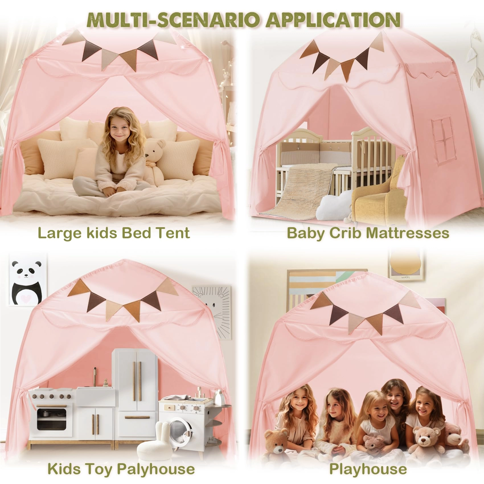 Kids Play Tent - Extra Large 59x39x59 in