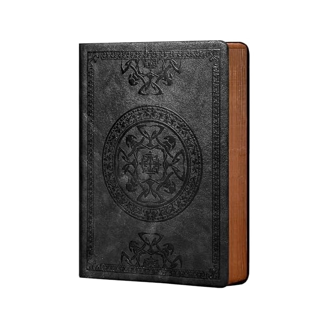 MZA STORES Leather Vintage Journals 5.7'' x 8.3'' Softcover - Lined 256 Pages