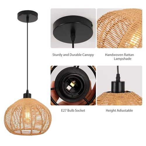 Rattan Lamp - Pendant 31cm
