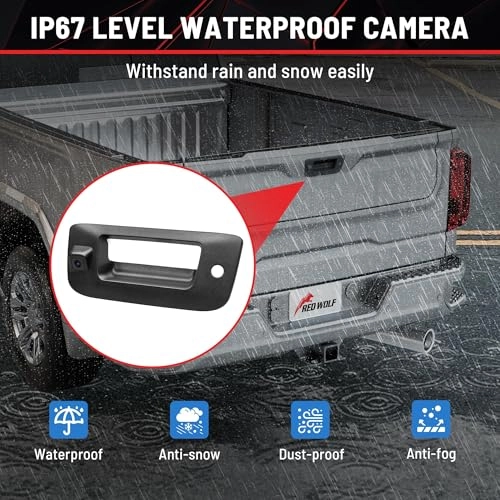 Tailgate Handle Reverse Backup Camera - RCA 600 TV Line