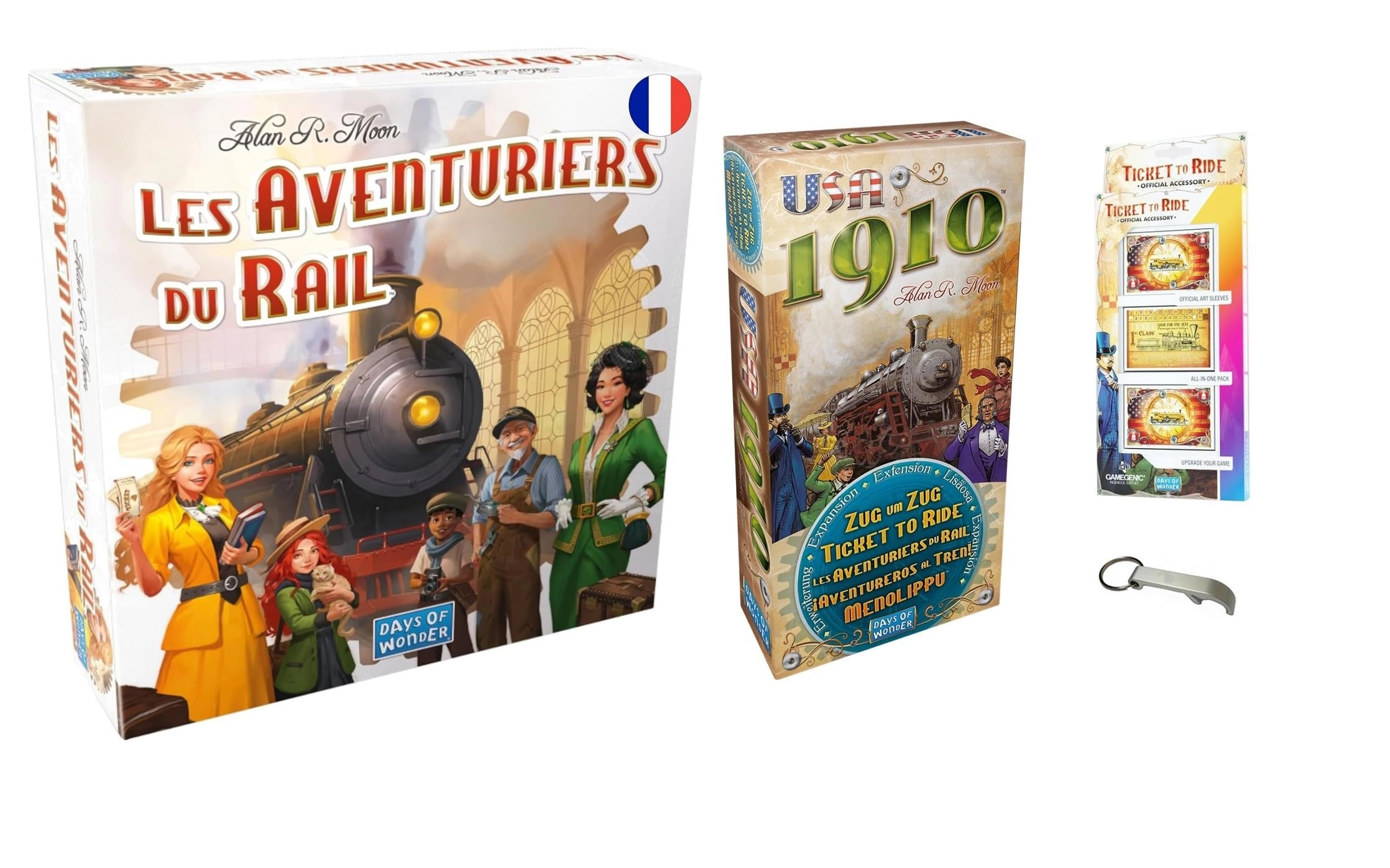 Ticket to Ride USA + Card Protector + 1910 + 1 Decals