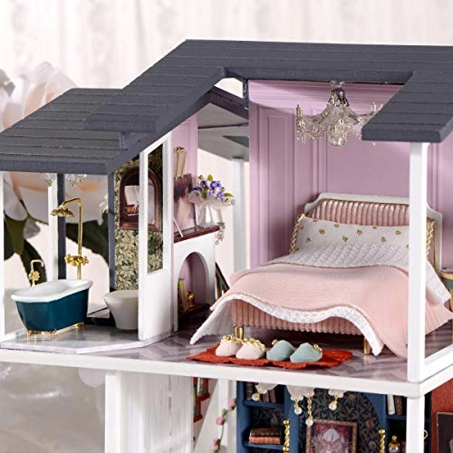 DIY Miniature Dollhouse Kit - Tiny House 1:24