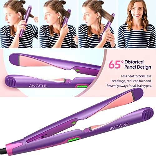 Professional Ion Flat Iron Curling Iron in One