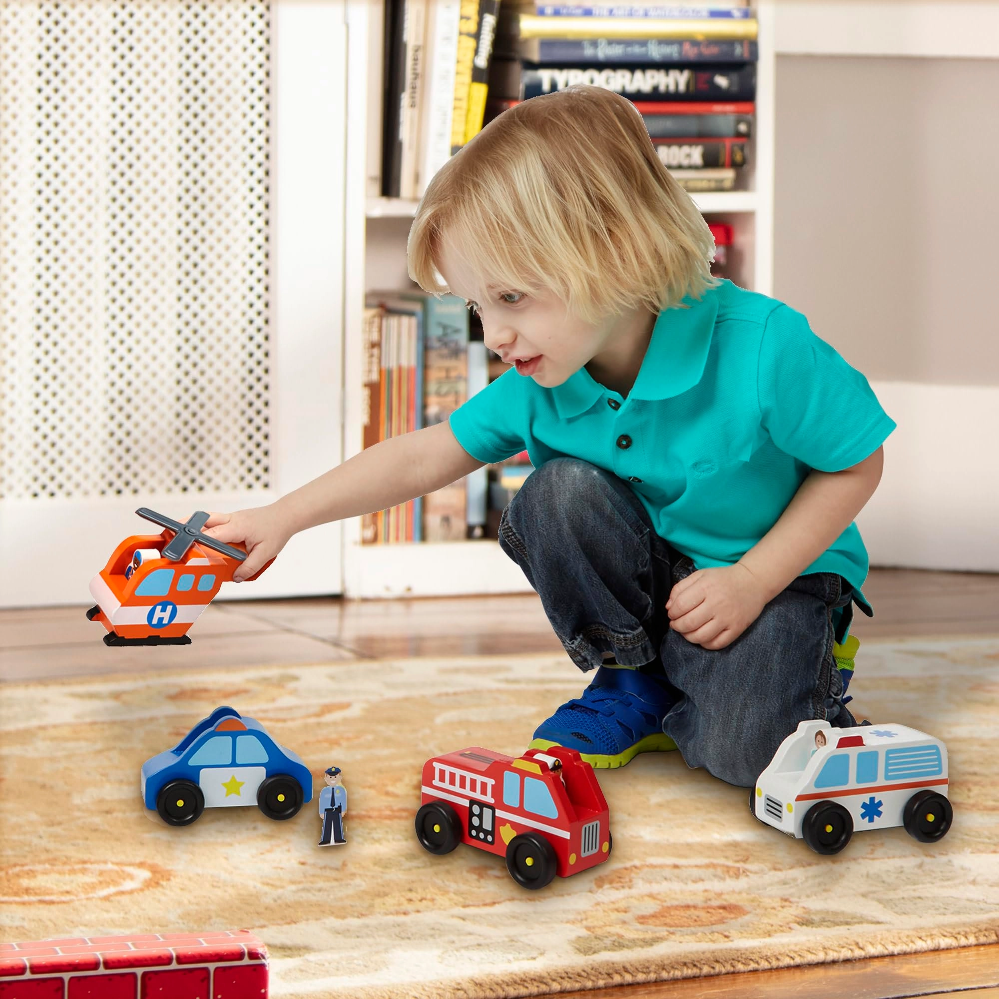 Emergency Vehicle Set - 8 pcs