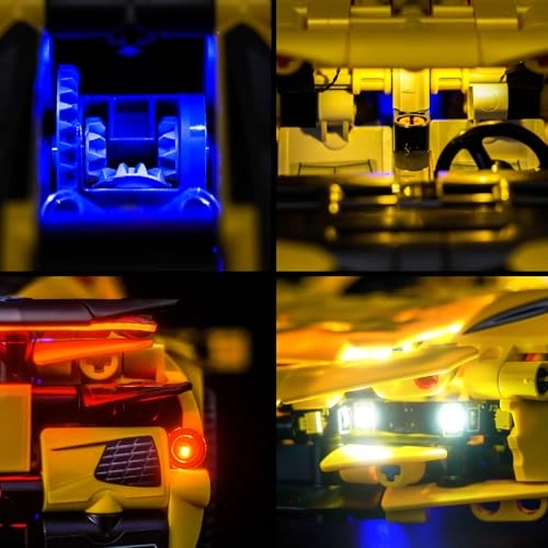 LED Light Set for LEGO Chevrolet Corvette Stingray 42205 - Copper Line