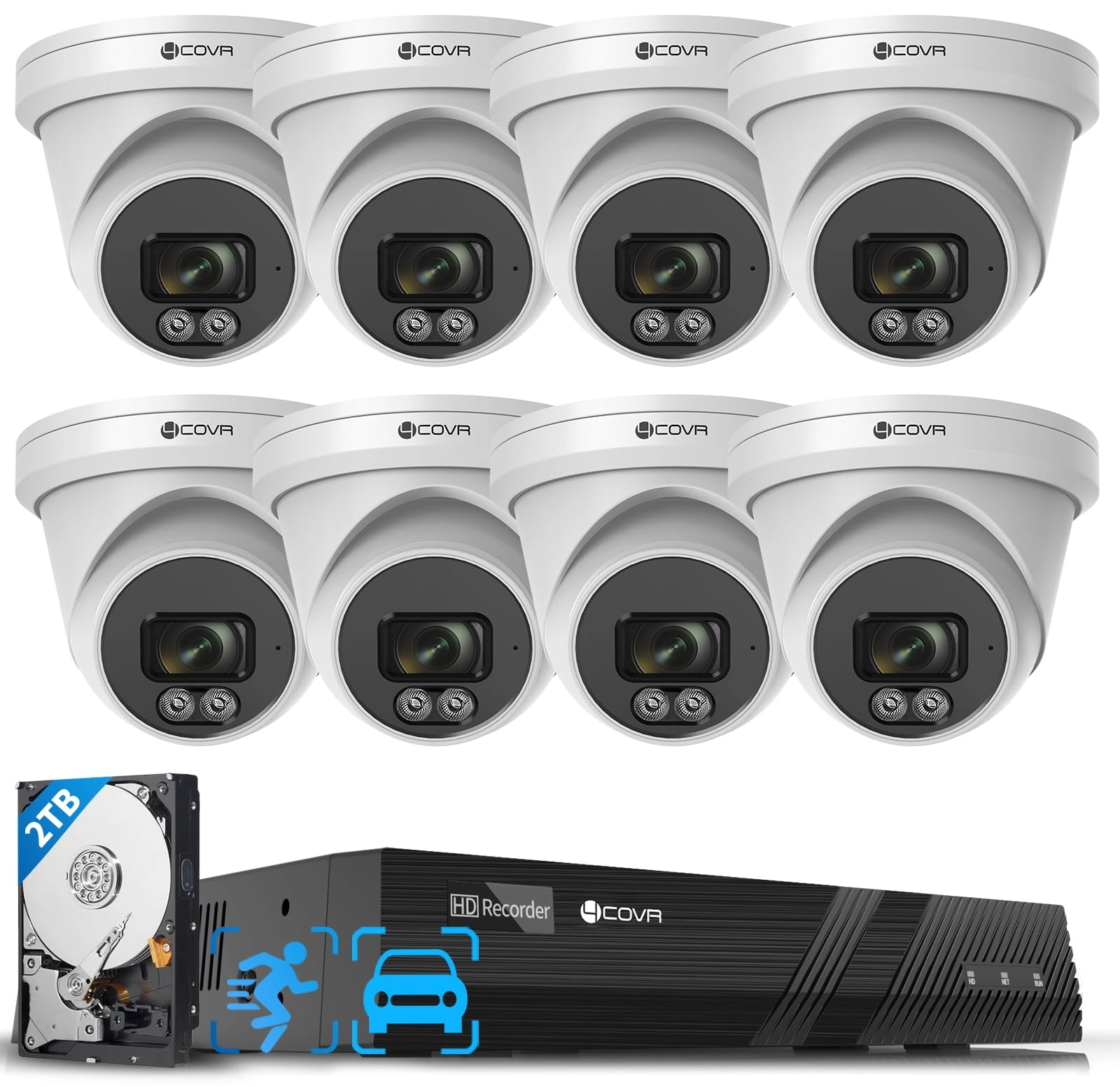 PoE Security Camera System - 8 channels