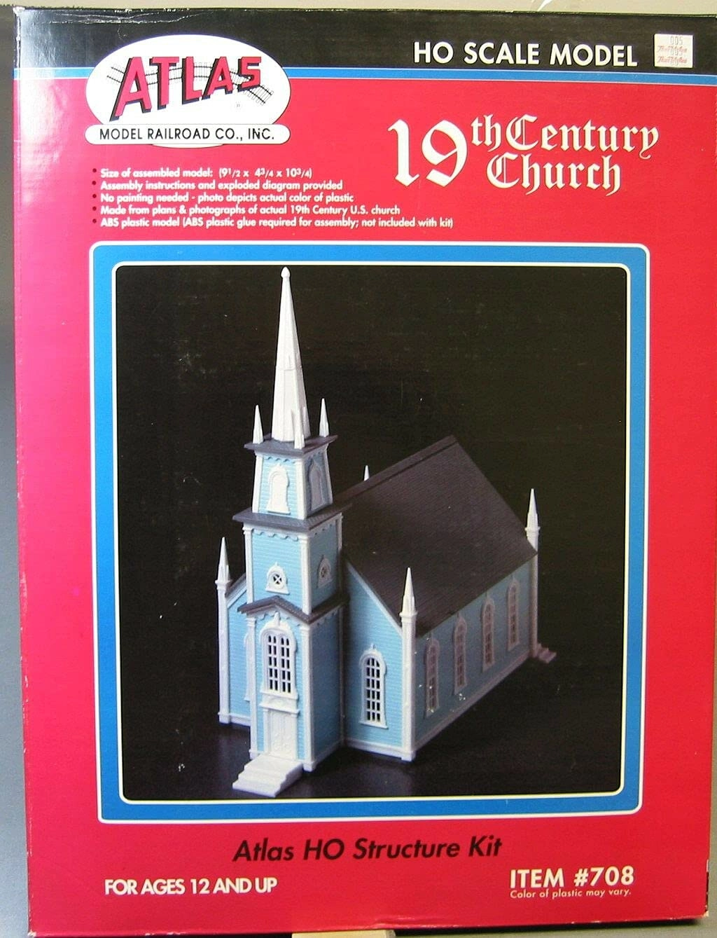Atlas 19th Century Church - HO Kit