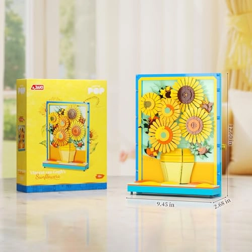 Rotatable Sunflower Building Set - semi-3D Table Centerpiece
