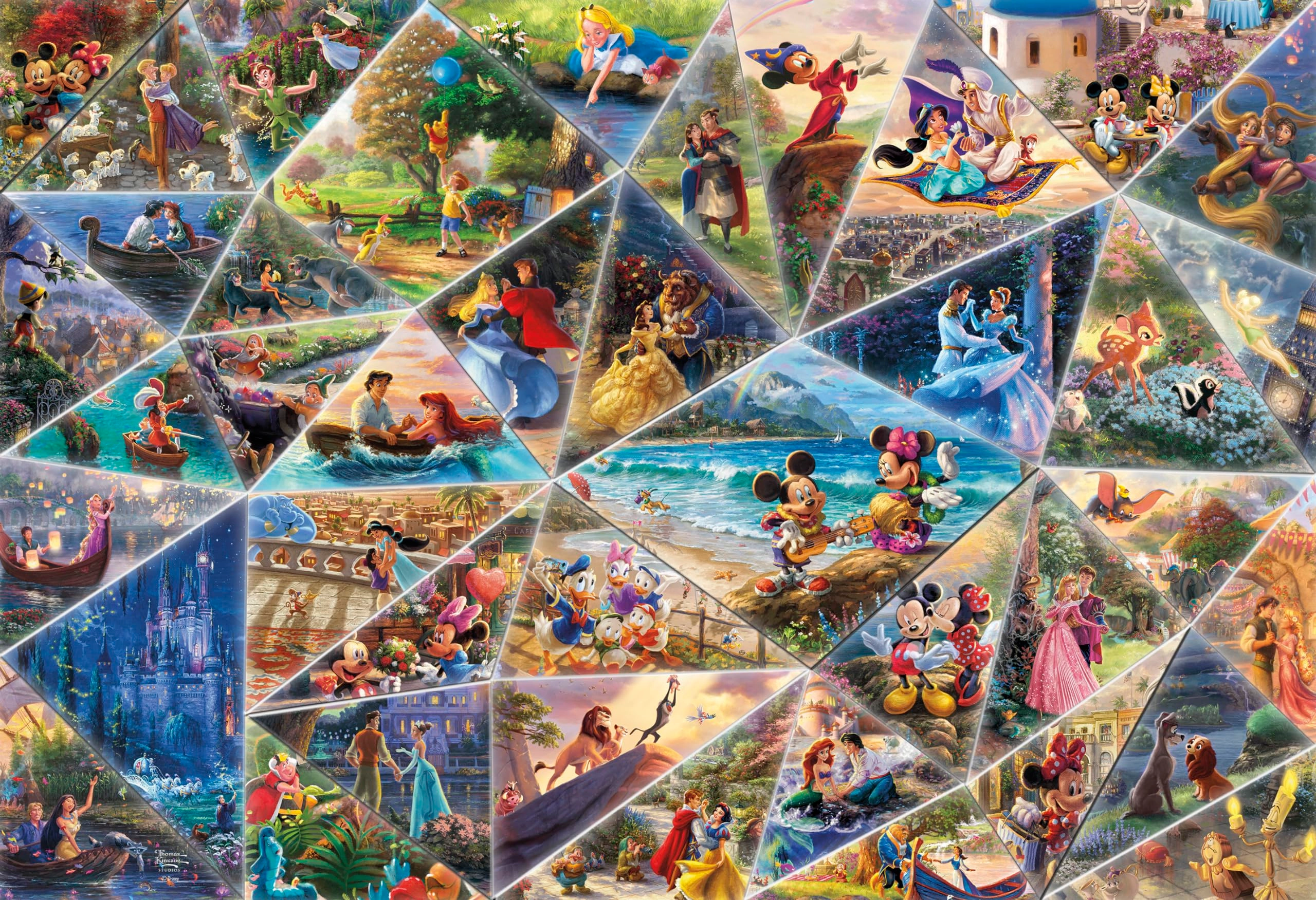 Ceaco Thomas Kinkade Disney Collage Puzzle - 2000 pcs