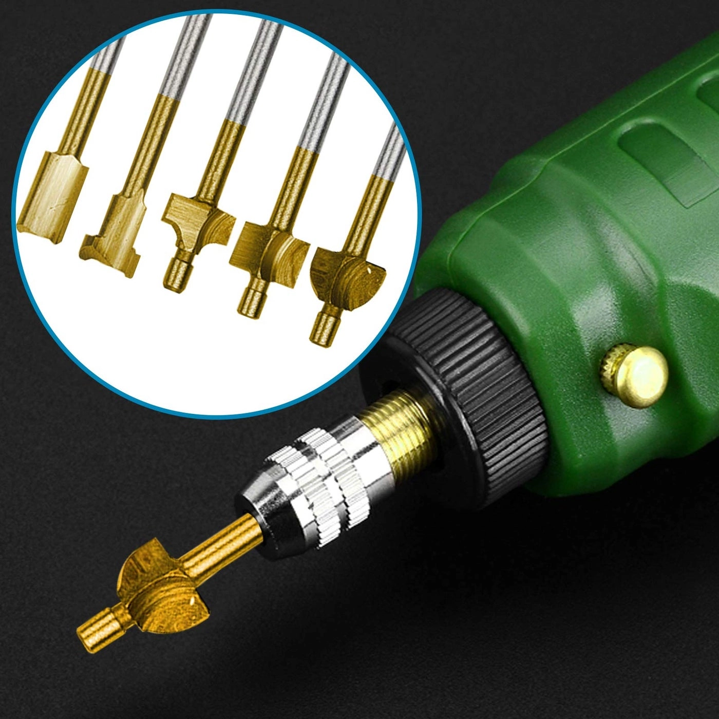 Router Carbide Engraving Bits - 1/8"(3mm) 10Pcs