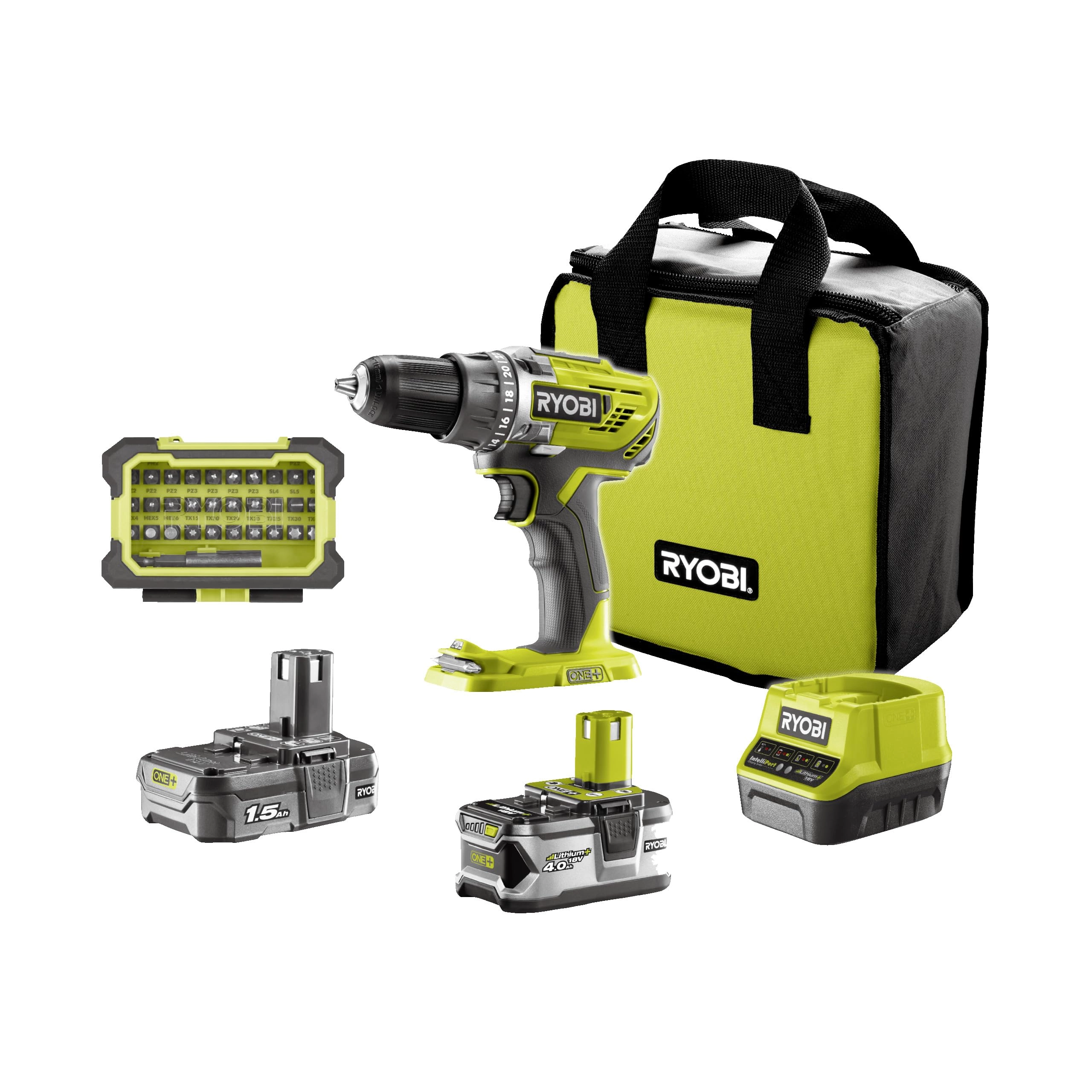 Ryobi R18DD3-2415BSA31 - 4.0 Ah 1.5 Ah